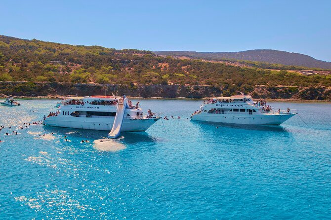 Blue Lagoon (Akamas) Bus & Boat Tour with Water Slide From Paphos - Food, drinks, and the ride back