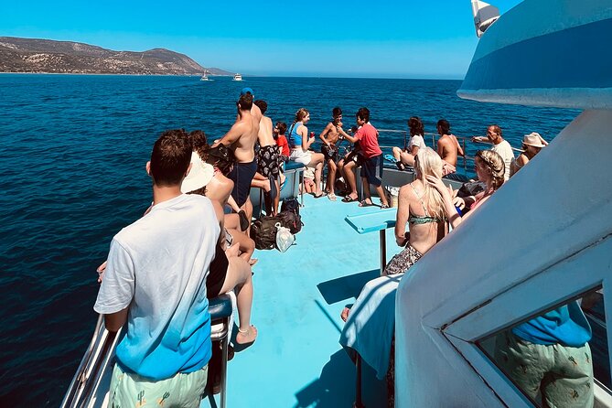 Blue Lagoon cruise: giant slide, music & Paphos hotel transfers - Manolis Bay and the Manolis Cave