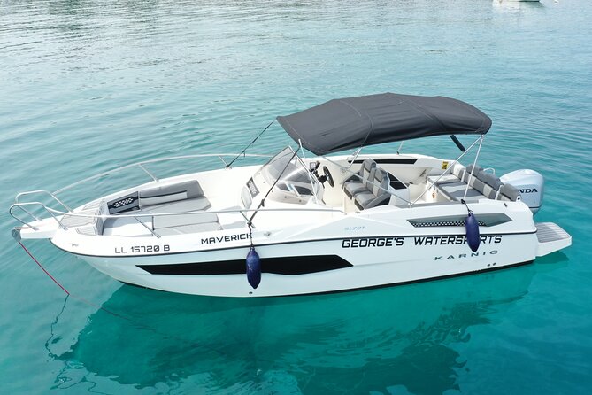 Exclusive line 225hp, self drive boat Karnic SL701 8.0m - Booking, weather, and cancellation details