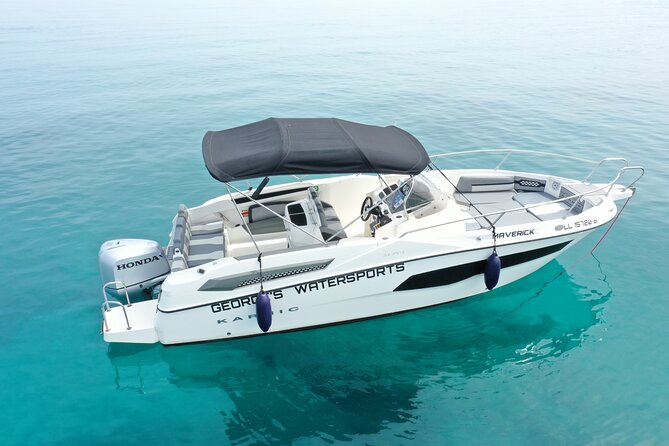 Exclusive line 225hp, self drive boat Karnic SL701 8.0m - Setting off from Polis Chrysochous