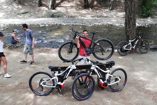 Explore Paphos forest with e-mountain bikes - The climb through the Platys River Valley