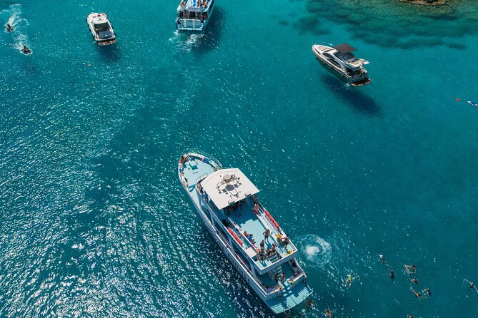 From Protaras: Turtle Cove & Blue Lagoon Cruise - Cape Greco’s cliffs, chapel, and natural bridge