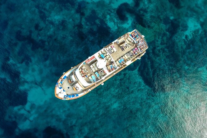 Full Day Blue Lagoon Cruise (Paphos to Latchi) - Sea Star - Leaving Paphos Harbour and passing the castle