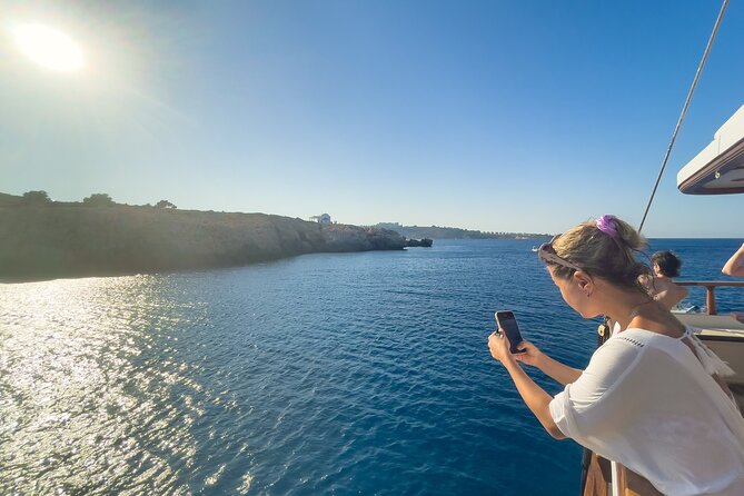 Golden Hour Sunset Cruise in Cyprus - Blue Lagoon swimming with a sunset backdrop