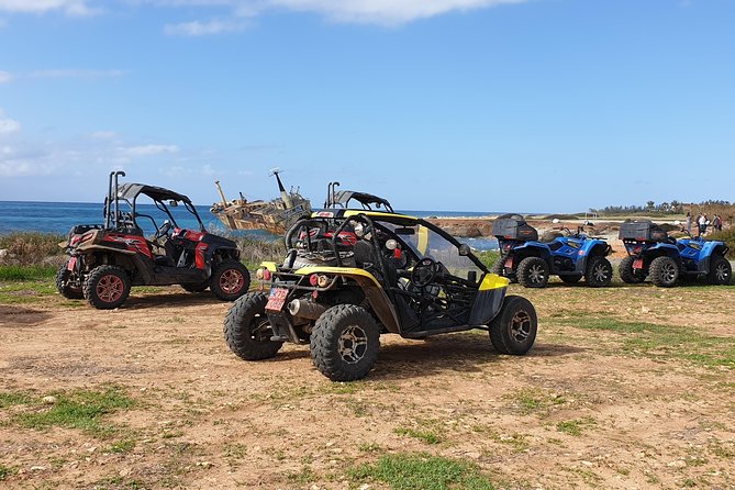 Half-Day Buggy Safari to Akamas Peninsula with Lunch - Leaving Paphos on a quad or buggy
