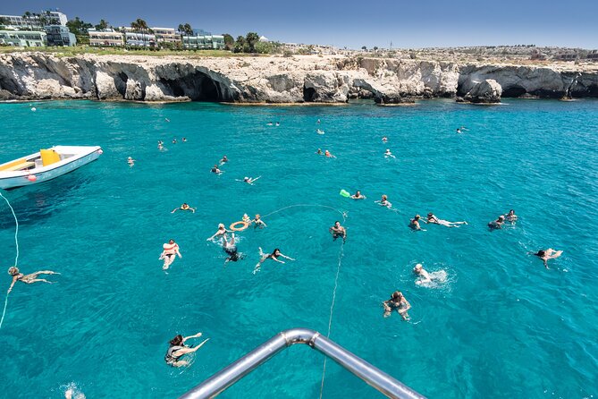Half-Day Odyssey Guided Boat Safari with Lunch in Cyprus - Love Bridge and the Pirate Caves