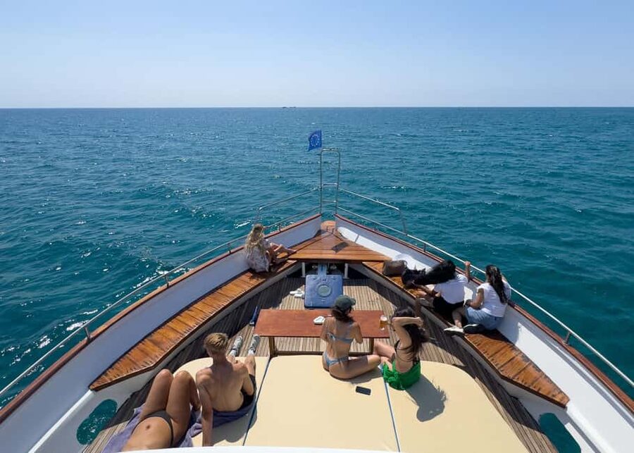 Larnaca: Glass-Bottom Boat Cruise with Fishing and BBQ Lunch - Seeing the Zenobia shipwreck from above and below
