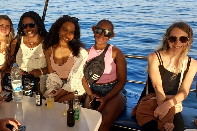 Larnaca Sunset Cruise with Unlimited Beers & Wine - Returning past Finikoudes Beach at sunset