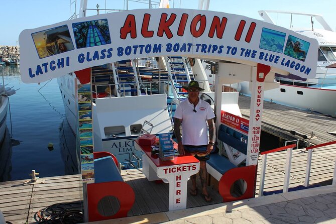 Latchi to Blue Lagoon Glass Bottom+slide Boat Tour - One hour and five minutes in the Blue Lagoon