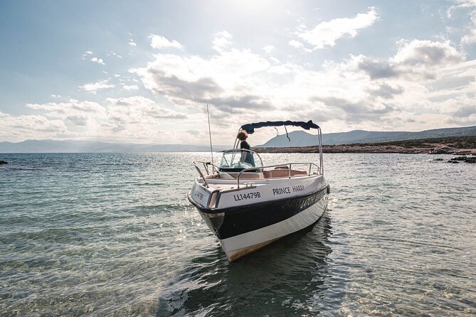 Luxury Marinello 20 Speedboat with driver to Blue Lagoon & more - Leaving Latchi Harbour for the Akamas coast