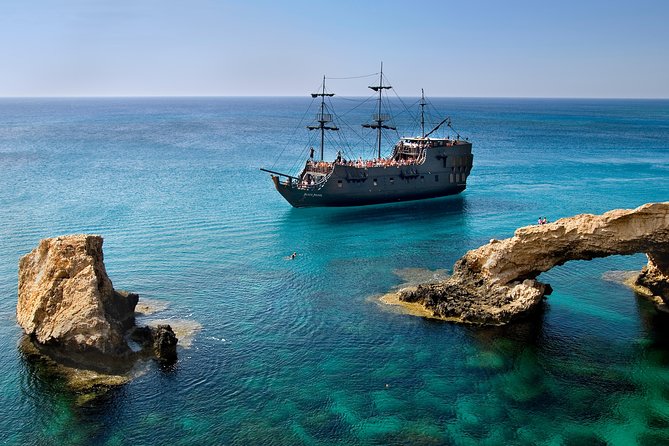 Mega Day Black Pearl Cruise from Protaras - Sea caves: a quick stop for coastal photographs