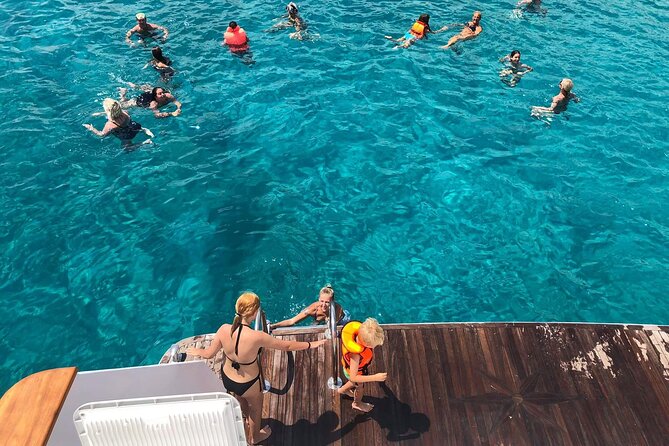 Ocean Blue | Blue Lagoon Morning - Lunch arrives while the boat is anchored