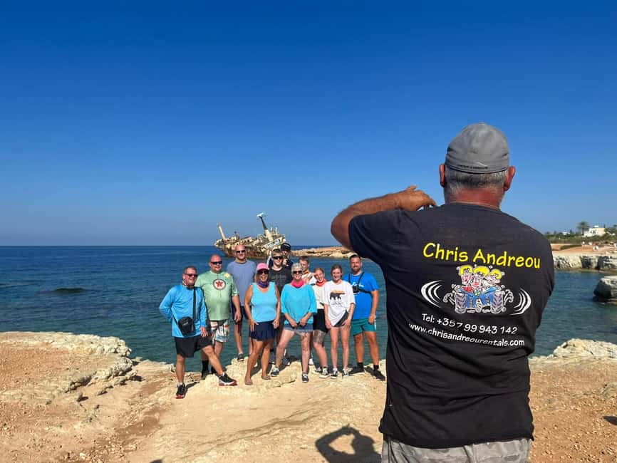 Paphos: Buggy Tour Akamas incl and Adonis Falls - Peyia Sea Caves and the shipwreck photo stop