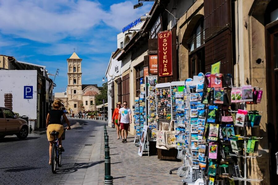 Paphos: Larnaca & Divided Nicosia Sightseeing Tour - Larnaca’s waterfront gives the morning some breathing room