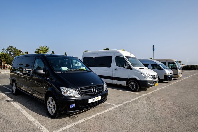 Private Transfer: Larnaca Airport to Ayia Napa with return 1-14 pax - A clean, punctual service with useful flexibility