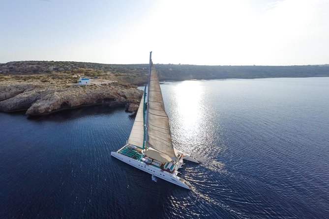 Relaxing Adults-only Blue Lagoon Catamaran Trip from Ayia Napa - Famagusta brings the history lesson