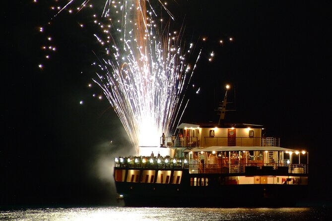 Wave Dancer Deluxe Night Cruise with Fireworks - Adults Only - Fireworks over the sea at the finish