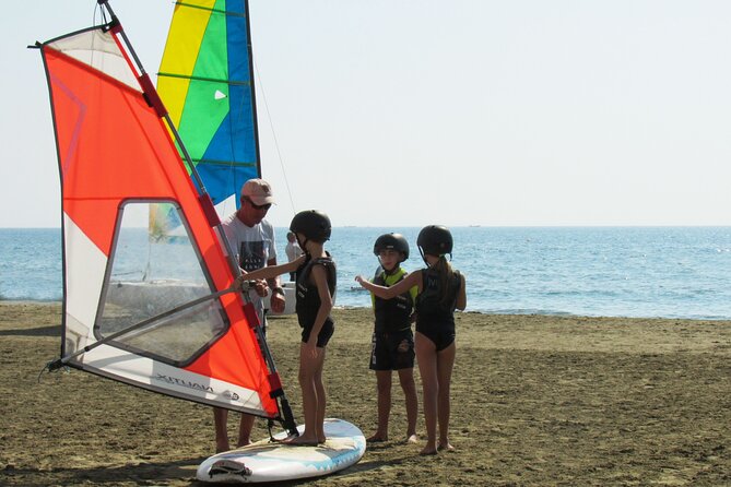 Windsurfing Lesson in Cyprus - Learning to windsurf beside Larnaca’s beach