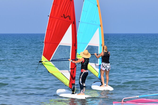Windsurfing Lesson in Cyprus - What happens during the beach simulation