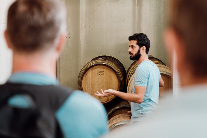 Wine tasting and winery tour at Fikardos Winery - The barrel room gives the tasting a proper setting