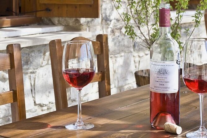 Wine Tasting and Winery Tour in Lemona Village, Paphos - The terrace tasting with Troodos Mountain views